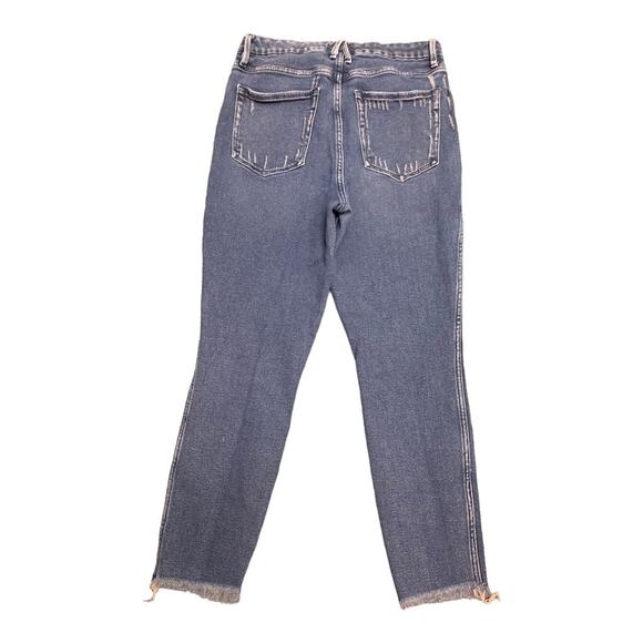 Good American Good Curve Highrise Raw hem skinny jeans sz 30 - Picture 5 of 14